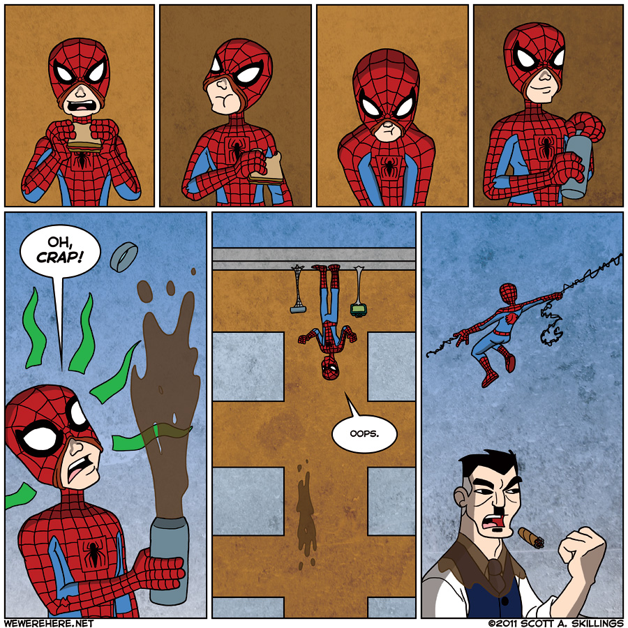 Spider-Man Eats Lunch